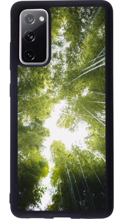 Coque Samsung Galaxy S20 FE 5G - Silicone rigide noir Spring 23 forest blue sky Coque Samsung Galaxy S20 FE 5G - Silicone rigide noir Spring 23 forest blue sky