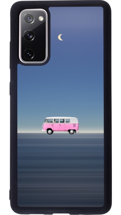 Coque Samsung Galaxy S20 FE 5G - Silicone rigide noir Spring 23 pink bus Coque Samsung Galaxy S20 FE 5G - Silicone rigide noir Spring 23 pink bus