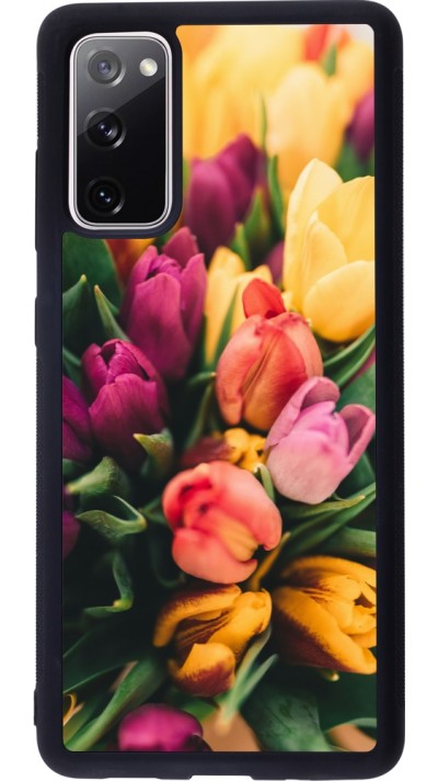 Coque Samsung Galaxy S20 FE 5G - Silicone rigide noir Bouquet of tulips 2026