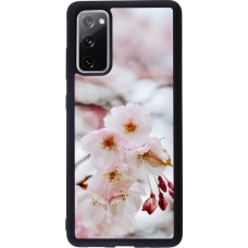 Coque Samsung Galaxy S20 FE 5G - Silicone rigide noir Cherry tree 2026