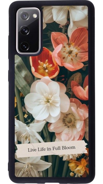 Coque Samsung Galaxy S20 FE 5G - Silicone rigide noir Full Bloom 2026