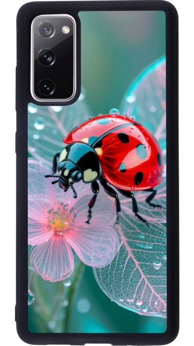 Coque Samsung Galaxy S20 FE 5G - Silicone rigide noir Ladybird in bloom 2026
