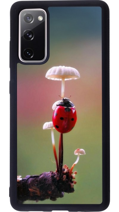 Coque Samsung Galaxy S20 FE 5G - Silicone rigide noir Ladybird on a mushroom 2026