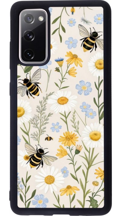 Coque Samsung Galaxy S20 FE 5G - Silicone rigide noir Pattern bees 2026