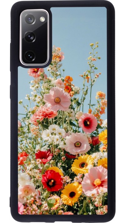 Coque Samsung Galaxy S20 FE 5G - Silicone rigide noir Spring flowers 2026