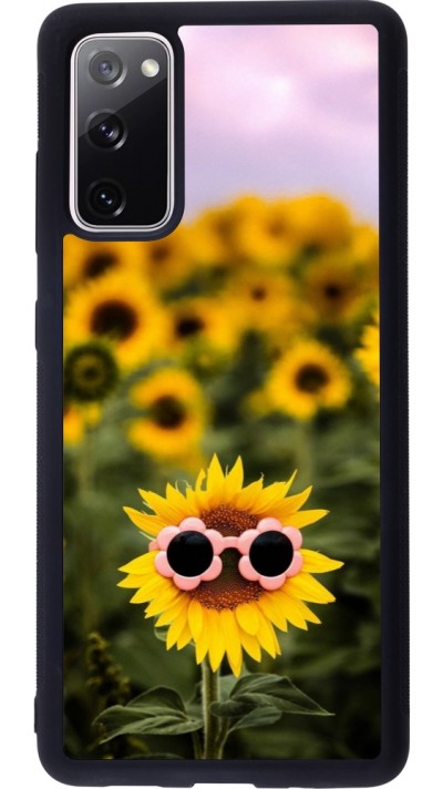 Coque Samsung Galaxy S20 FE 5G - Silicone rigide noir Sunflower with glasses 2026