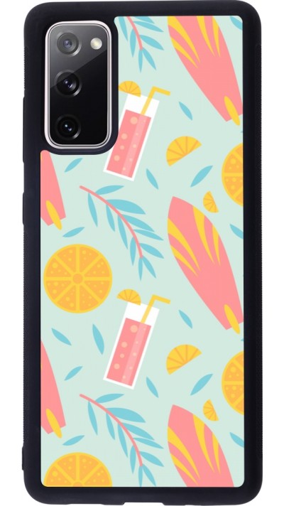 Coque Samsung Galaxy S20 FE 5G - Silicone rigide noir Summer 2025 Pattern citron Coque Samsung Galaxy S20 FE 5G - Silicone rigide noir Summer 2025 Pattern citron
