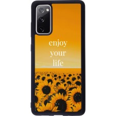 Coque Samsung Galaxy S20 FE 5G - Silicone rigide noir Summer 2026 Enjoy your life