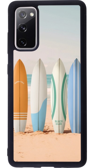 Coque Samsung Galaxy S20 FE 5G - Silicone rigide noir Summer surfboard 2025 Coque Samsung Galaxy S20 FE 5G - Silicone rigide noir Summer surfboard 2025