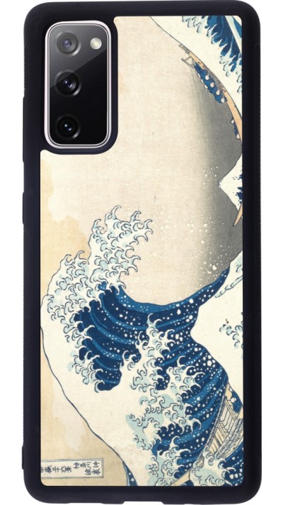 Coque Samsung Galaxy S20 FE 5G - Silicone rigide noir Tableau art - La Grande Vague de Kanagawa - Hokusai Coque Samsung Galaxy S20 FE 5G - Silicone rigide noir Tableau art - La Grande Vague de Kanagawa - Hokusai