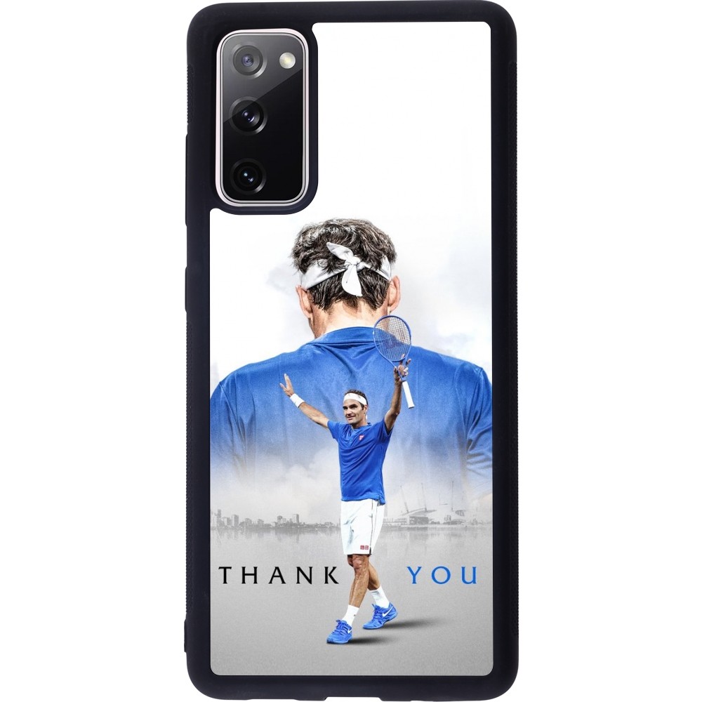 Coque Samsung Galaxy S20 FE 5G - Silicone rigide noir Thank you Roger