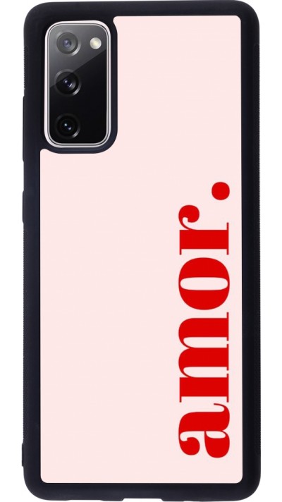 Coque Samsung Galaxy S20 FE 5G - Silicone rigide noir Valentine 2024 amor Coque Samsung Galaxy S20 FE 5G - Silicone rigide noir Valentine 2024 amor