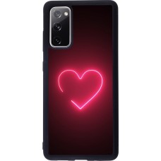 Samsung Galaxy S20 FE 5G Case Hülle - Silikon schwarz Valentine 2023 single neon heart