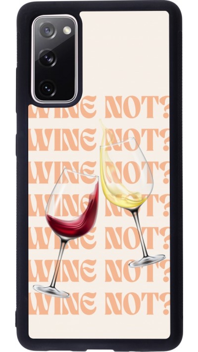 Coque Samsung Galaxy S20 FE 5G - Silicone rigide noir Wine not Coque Samsung Galaxy S20 FE 5G - Silicone rigide noir Wine not