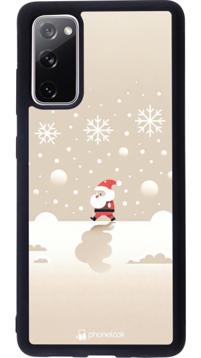 Coque Samsung Galaxy S20 FE 5G - Silicone rigide noir Noël 2023 Minimalist Santa Coque Samsung Galaxy S20 FE 5G - Silicone rigide noir Noël 2023 Minimalist Santa