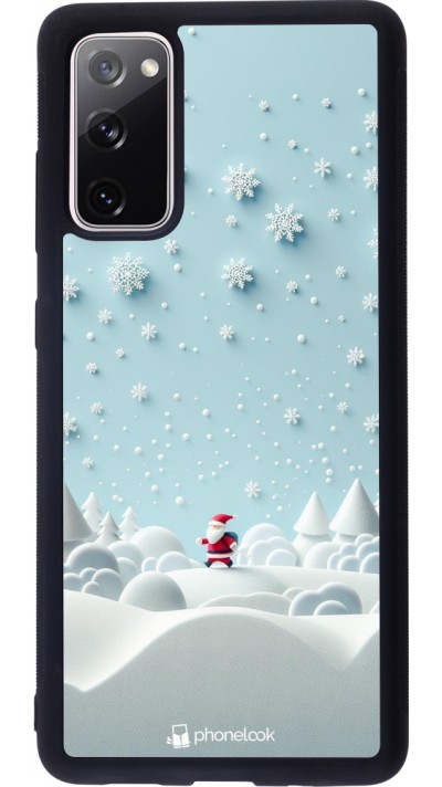 Coque Samsung Galaxy S20 FE 5G - Silicone rigide noir Noël 2023 Petit Père Flocon Coque Samsung Galaxy S20 FE 5G - Silicone rigide noir Noël 2023 Petit Père Flocon