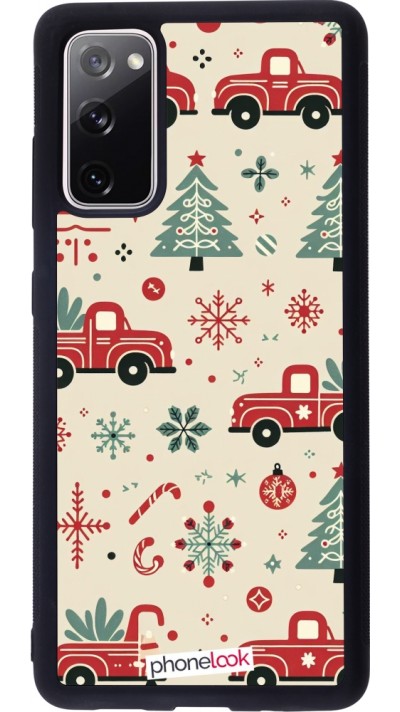 Coque Samsung Galaxy S20 FE 5G - Silicone rigide noir Noël 2024 Camion Sapin Coque Samsung Galaxy S20 FE 5G - Silicone rigide noir Noël 2024 Camion Sapin