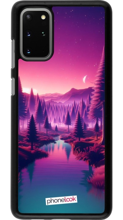 Coque Samsung Galaxy S20+ - Paysage Violet-Rose