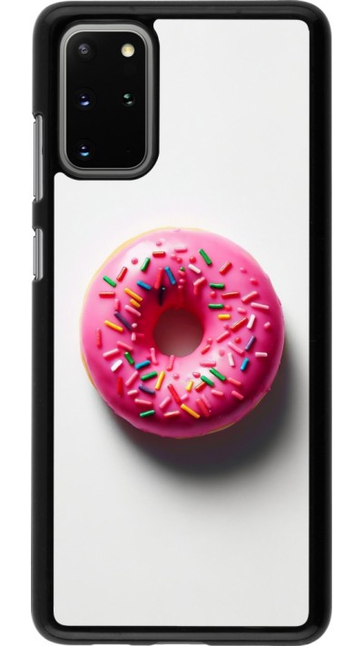 Samsung Galaxy S20+ Case Hülle - Weisser Hintergrund, pinker Donut