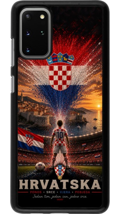 Coque Samsung Galaxy S20+ - Football Croatie splash 2026