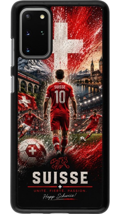Coque Samsung Galaxy S20+ - Football Suisse splash 2026