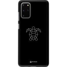 Coque Samsung Galaxy S20+ - Turtles lines on black