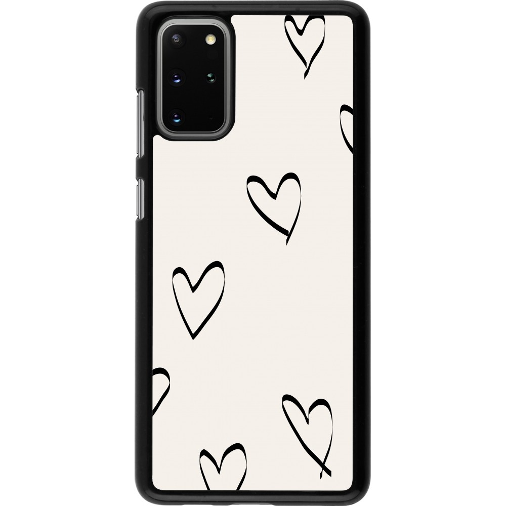 Samsung Galaxy S20+ Case Hülle - Valentine 2023 minimalist hearts