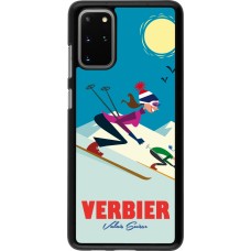 Samsung Galaxy S20+ Case Hülle - Verbier Ski Downhill