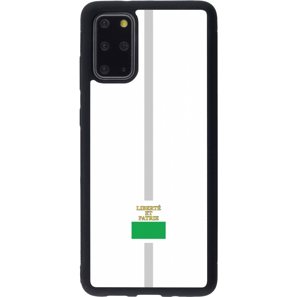 Coque Samsung Galaxy S20+ - Silicone rigide noir Canton VD blanc