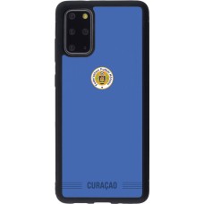 Coque Samsung Galaxy S20+ - Silicone rigide noir Maillot de football Curaçao 2026 personnalisable