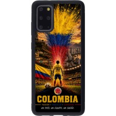 Coque Samsung Galaxy S20+ - Silicone rigide noir Football Colombie splash 2026