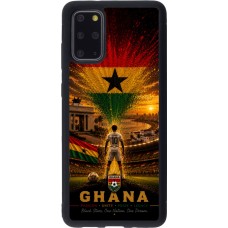 Coque Samsung Galaxy S20+ - Silicone rigide noir Football Ghana splash 2026