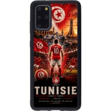 Coque Samsung Galaxy S20+ - Silicone rigide noir Football Tunisie splash 2026
