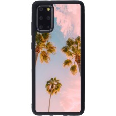 Coque Samsung Galaxy S20+ - Silicone rigide noir Summer 2025 Palmiers