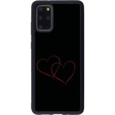 Samsung Galaxy S20+ Case Hülle - Silikon schwarz Valentine 2023 attached heart