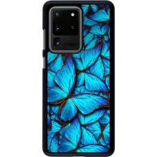 Coque Samsung Galaxy S20 Ultra - Papillon - Bleu