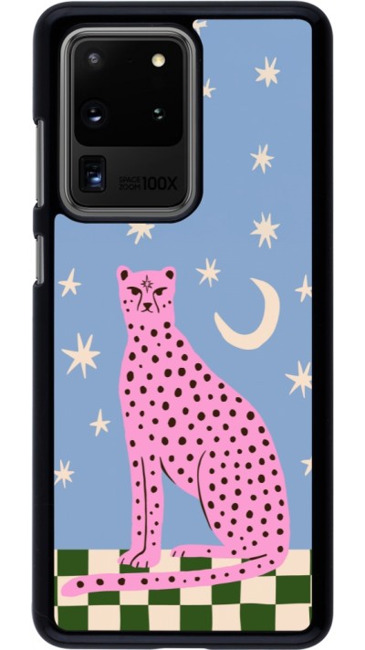 Coque Samsung Galaxy S20 Ultra - Pink leopard with stars 2026