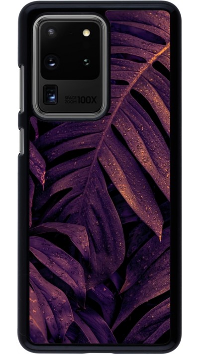 Coque Samsung Galaxy S20 Ultra - Purple Light Leaves