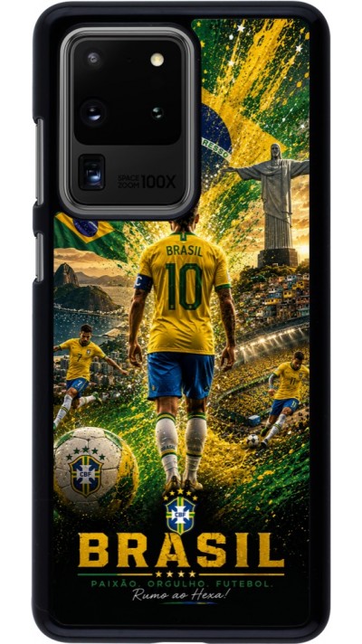 Coque Samsung Galaxy S20 Ultra - Football Brésil splash 2026