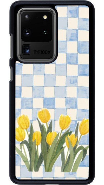Samsung Galaxy S20 Ultra Case Hülle - Blue vichy tulips Spring 2026
