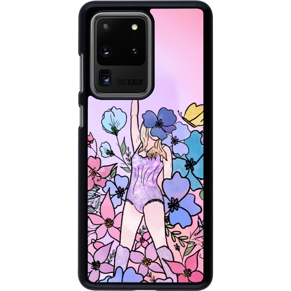 Samsung Galaxy S20 Ultra Case Hülle - Taylor Swift Sketch - Pink