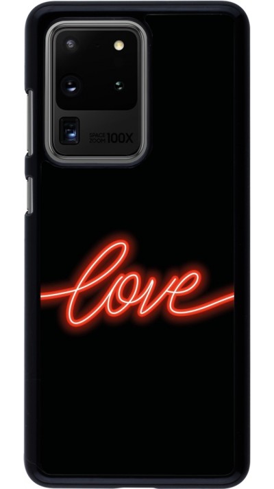 Coque Samsung Galaxy S20 Ultra - Valentine 2023 neon love