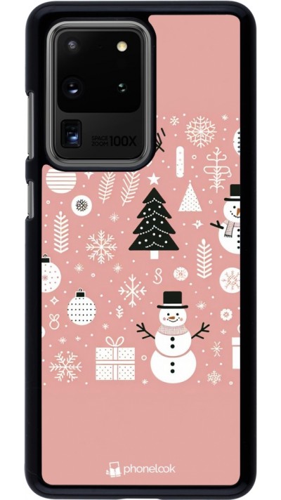 Samsung Galaxy S20 Ultra Case Hülle - Weihnachten 2024 Rose Schneemann Weihnachten
