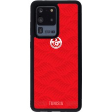 Coque Samsung Galaxy S20 Ultra - Silicone rigide noir Maillot de football Tunisie 2026 personnalisable