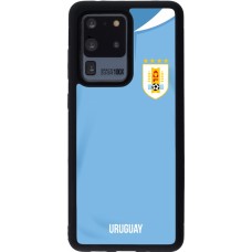 Samsung Galaxy S20 Ultra Case Hülle - Silikon schwarz Uruguay 2022 personalisierbares Fussballtrikot