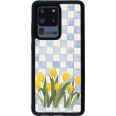 Coque Samsung Galaxy S20 Ultra - Silicone rigide noir Blue vichy tulips Spring 2026