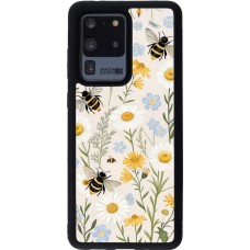 Coque Samsung Galaxy S20 Ultra - Silicone rigide noir Pattern bees Spring 2026