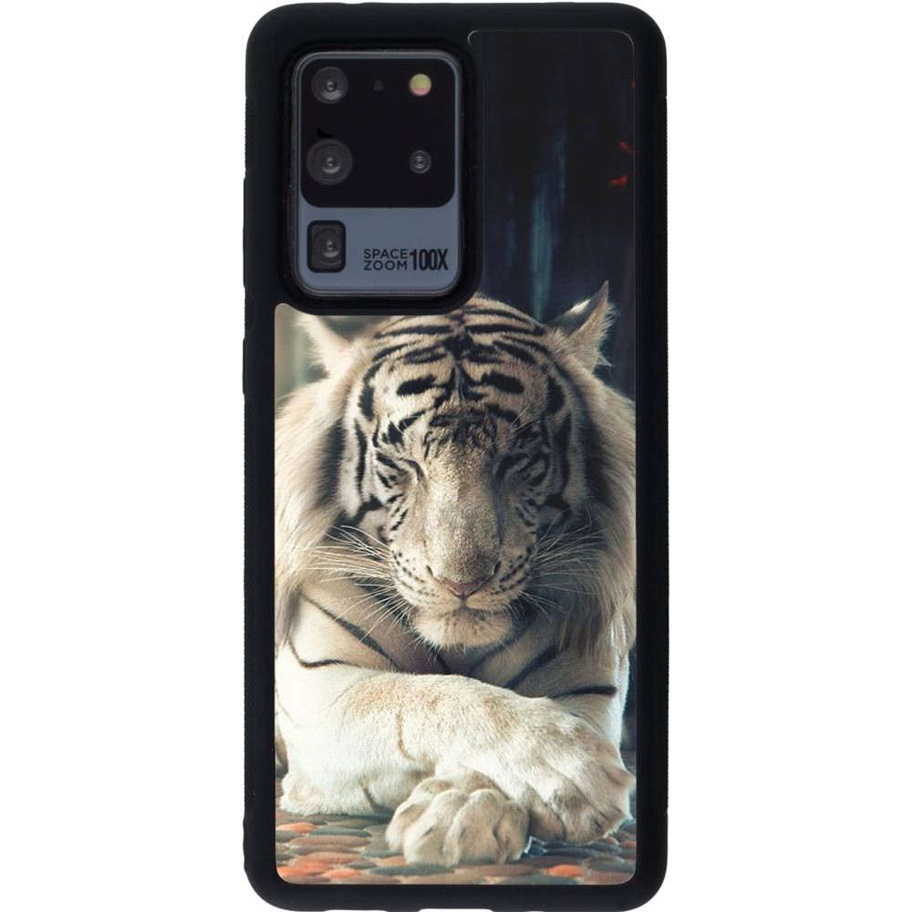 Hülle Samsung Galaxy S20 Ultra - Silikon schwarz Zen Tiger