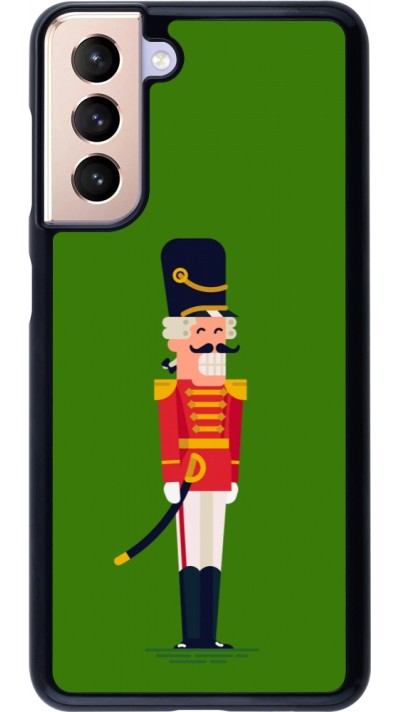 Coque Samsung Galaxy S21 5G - Christmas 25 Nutcracker Green
