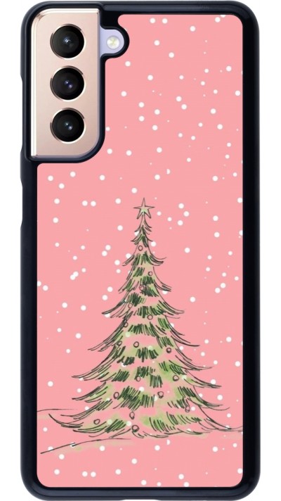 Coque Samsung Galaxy S21 5G - Christmas 25 Pink Tree
